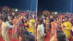 Anant Radhika Pre-Wedding: રાધિકા- અનંતના પ્રિવેડિંગમાં ધોનીએ સાક્ષી સાથે રમ્યા ડાંડિયા રાસ,  જુઓ વીડિયો