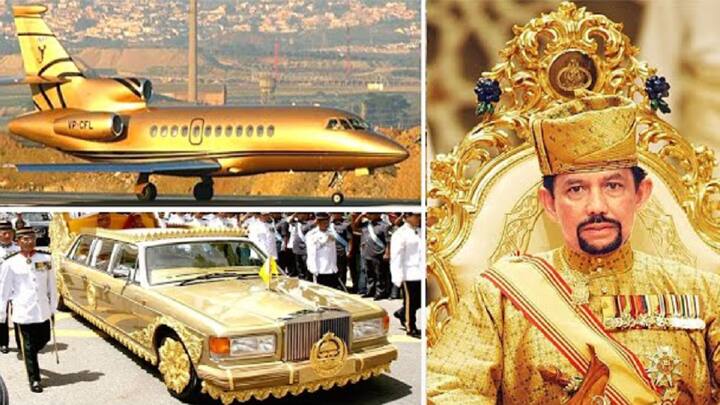Information about Sultan Hassanal Bolkiah of Brunei who has a palace worth 2250 crores with a golden plane सोन्याच्या विमानासह 2250 कोटींचा महाल, 7000 वाहनांचा ताफा, एवढा श्रीमंत सुलतान आहे तरी कोण?