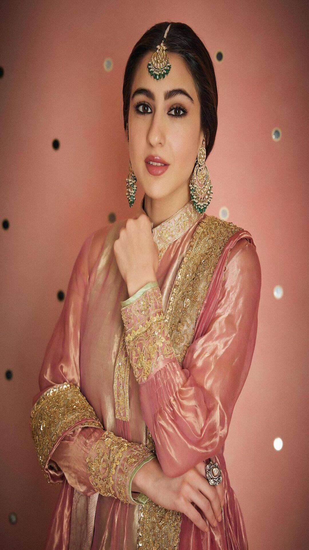 Sara Ali Khan Sparkles In A Golden Suit