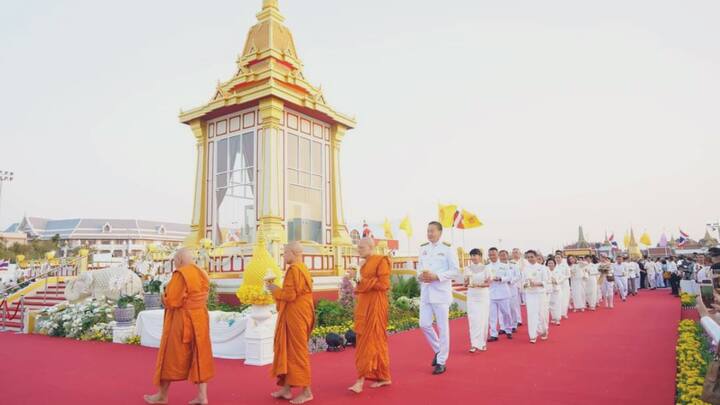 The Sacred relics were received by the Governor of Chiang Mai along with Consul of India and other dignitaries. Image Source: X/@DrSJaishankar