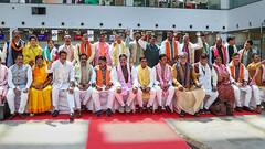 MP CM Mohan Yadav & Cabinet Ministers Visit Ram Mandir In Ayodhya. In Pics