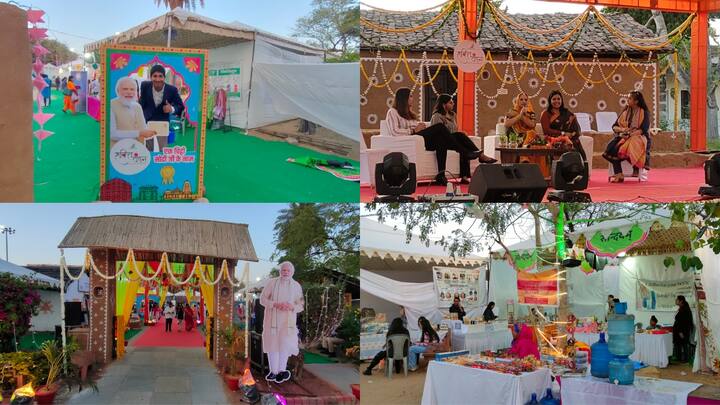 Rajasthan News: जयपुर ग्रेटर नगर निगम की मेयर डॉक्टर सौम्या गुर्जर ने तीन दिवसीय जवाहर कला केंद्र शिल्पग्राम में शक्ति वंदन समारोह आयोजित किया है. इस कार्यक्रम की शुरूआत सीएम भजनलाल शर्मा ने की.