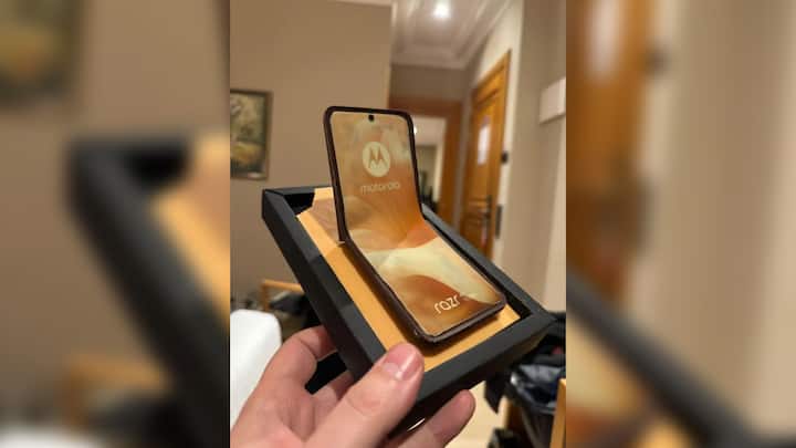 Edible Moto Razr Ultra — Mediapersons at MWC discovered a unique treat at the Motorola stall: a special edition of the Moto Razr Ultra in Peach Fuzz, made entirely of chocolate. While it couldn't make calls, this delectable phone left a lasting impression on attendees, occupying space in both stomachs and memories alike. [Photo credit: Andrew Lanxon/CNET]