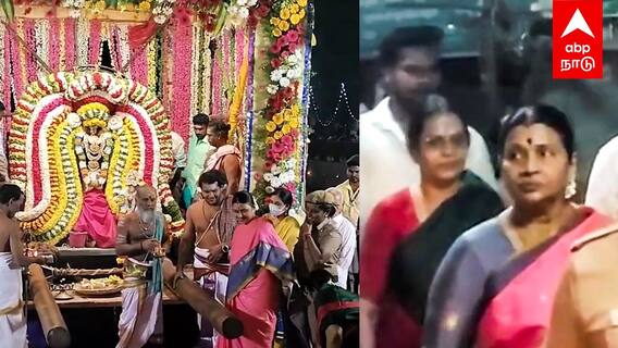 Durga Stalin: மனமுருகி பிரார்த்தனை சீர்காழியில் துர்கா ஸ்டாலின் தெப்பத்தில் வழிபாடு