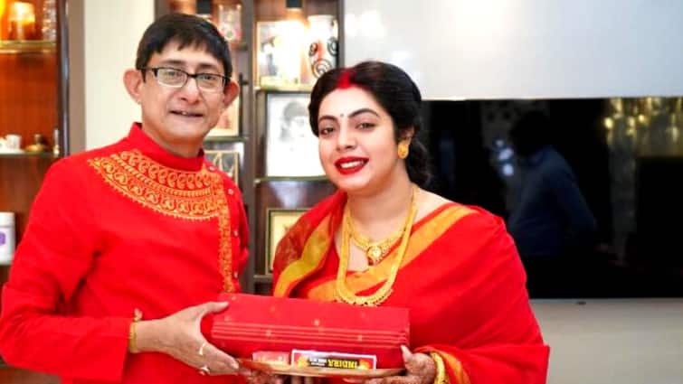 Kanchan Mallick and Sreemoyee Chottoraj shares Bhat Kapor ritual photo on social media know in details Sreemoyee-Kanchan: শ্রীময়ীর ভাত-কাপড়ের দায়িত্ব নিলেন কাঞ্চন, বরকে কী কথা দিলেন নববধূ?