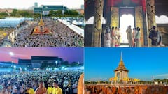 Thai Devotees Pay Respects To Buddhist Holy Relics Brought In Chiang Mai From India