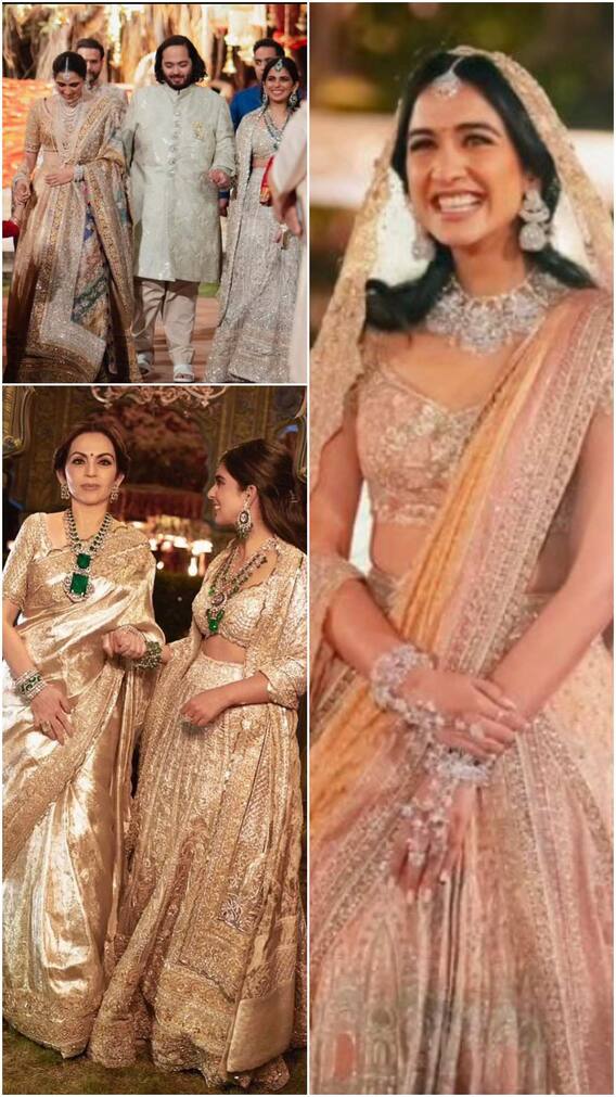 अनंत-राधिका की प्री-वेडिंग में अंबानी परिवार का रॉयल लुक