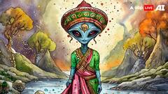 एलियन भारतीय रॉयल ड्रेस में होंगे तो कैसे दिखेंगे, AI ने बनाई फोटो