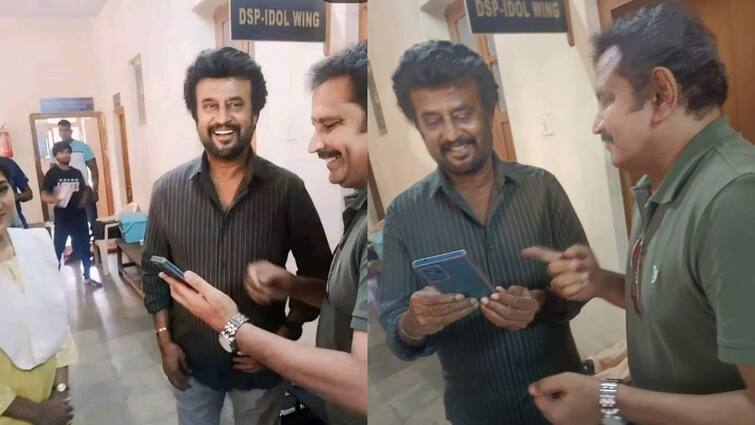 actor rajinikanth's Vettaiyan Movie bts photo viral Vettaiyan: ரஜினியை என்னடா பண்ணி வச்சிருக்கீங்க.. வேட்டையன் ஷூட்டிங் ஸ்பாட் புகைப்படம் வைரல்!