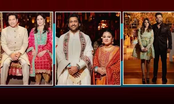 Anant Radhika Pre Wedding: અનંત અંબાણી અને રાધિકા મર્ચન્ટના પ્રી-વેડિંગમાં ઘણા ક્રિકેટર્સે 'હીરો' બનીને શો ચોરી લીધો હતો. આ લિસ્ટમાં સચિન તેંડુલકર, રોહિત શર્મા અને ઘણા સ્ટાર્સ હાજર હતા.