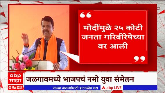 Devendra Fadnavis : देवेंद्र फडणवीस यांनी पंतप्रधान मोदींच्या कार्याचा पाढा वाचला ABP Majha