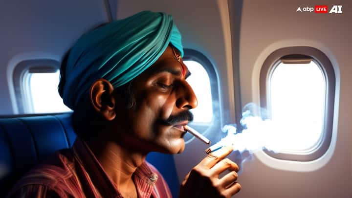 passenger arrested for lighting a beedi onboard a flight Mumbai sahar Police Smoking In Plane: हवा में उड़ते प्लेन में शख्स ने जलाई 'बीड़ी', पुलिस ने किया गिरफ्तार