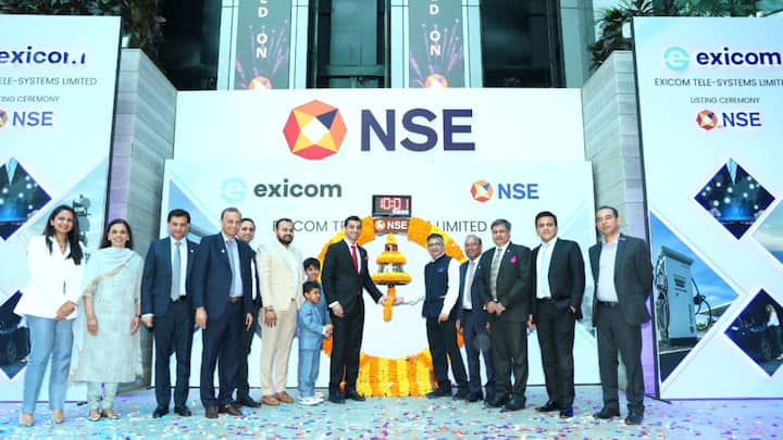 Exicom Tele-Systems share price lists at 265 rupees on NSE with 86.62 per cent premium Exicom Tele-Systems: शेयर बाजार में एक्जिकॉम की धमाकेदार एंट्री, 87 फीसदी प्रीमियम पर लिस्ट