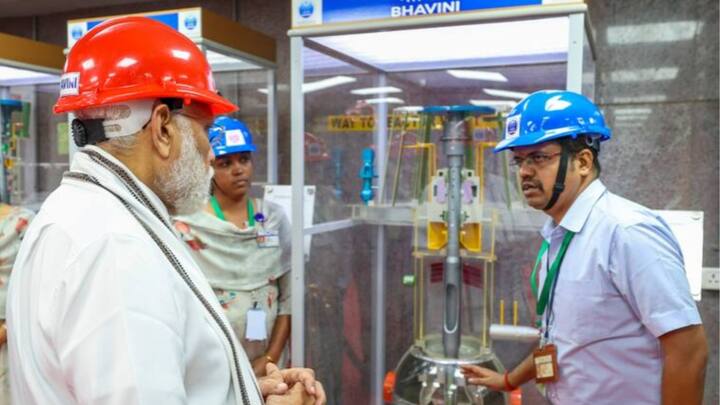 Prime Minister Narendra Modi visited a nuclear power plant in the region where a significant procedure concerning power generation commenced on Monday.