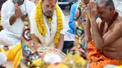Rahul Gandhi Offers Prayers At Mahakal Temple In Ujjain Amid Bharat Jodo Nyay Yatra — IN PICS