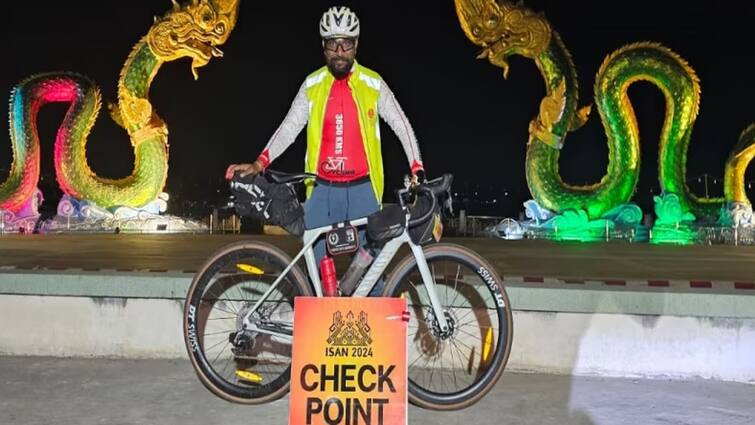 Kota Nitin Saini Took Part In ISAN Cycle Event Completed Distance Of 2024 Kilometers In 186 Hours Ann Rajasthan: कोटा के नितिन सैनी ने ISAN साइकिल इवेंट में लिया हिस्सा, 186 घंटे में पूरी की 2024 km की दूरी