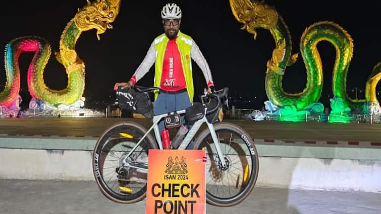 Rajasthan: कोटा के नितिन सैनी ने ISAN साइकिल इवेंट में लिया हिस्सा, 186 घंटे में पूरी की 2024 km की दूरी Kota Nitin Saini Took Part In ISAN Cycle Event Completed Distance Of 2024 Kilometers In 186 Hours Ann Rajasthan: कोटा के नितिन सैनी ने ISAN साइकिल इवेंट में लिया हिस्सा, 186 घंटे में पूरी की 2024 km की दूरी