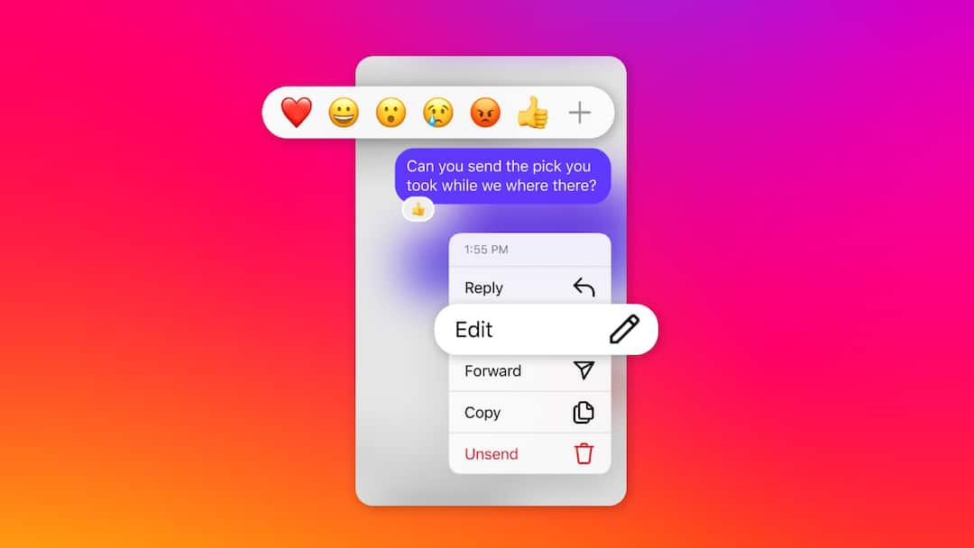 Edit Instagram DMs Within 15 Minute Window After Sending Them Meta Messenger Now, Edit Instagram DMs Within 15-Minute Window After Sending Them