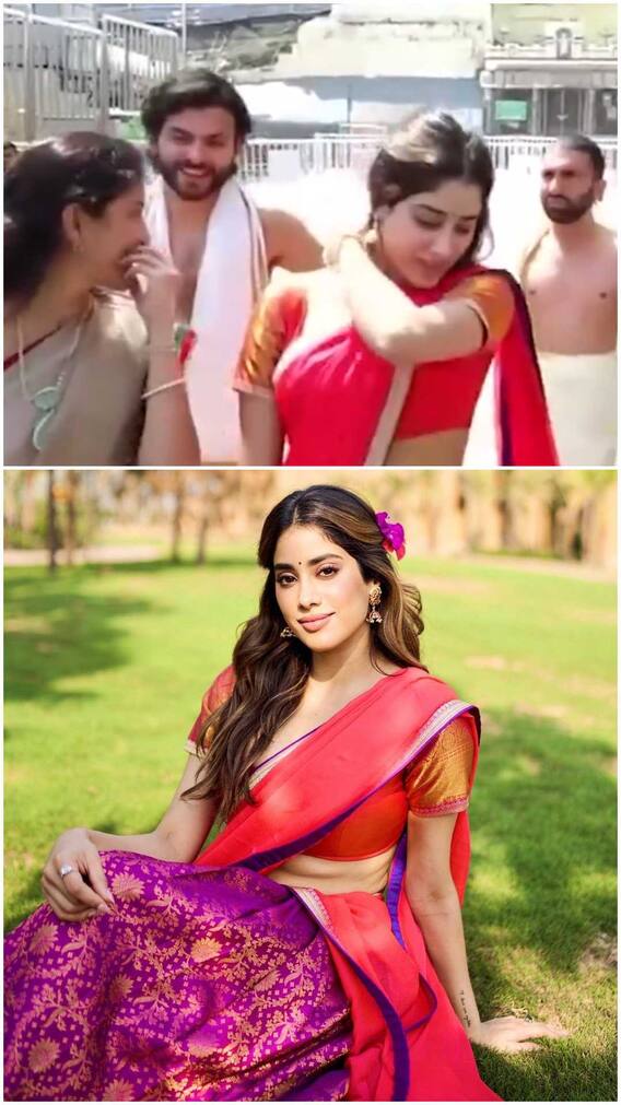 रूमर्ड बॉयफ्रेंड संग जाह्नवी ने लिया तिरुपति बालाजी का आशीर्वाद