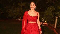 Sara Tendulkar : రెడ్​ కలర్​ లెహంగాలో సారా టెండుల్కర్.. మస్త్ క్యూట్​గా ఉందిగా