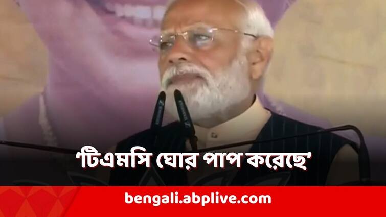 PM Modi West Bengal visit attacked TMC over Sandeshkhali Incident and called Females to fight TMC injustice PM Modi: 'শুধু সন্দেশখালিতে নয়, সারা বাংলায় ঝড় উঠবে', ফের হুঁশিয়ারি মোদির