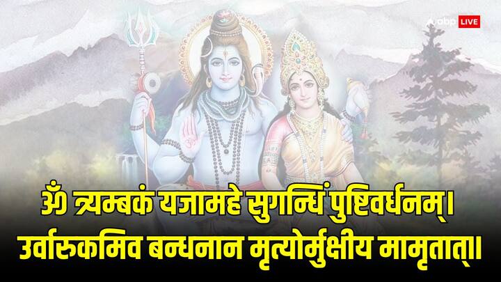 ॐ त्र्यम्बकं यजामहे सुगन्धिं पुष्टिवर्धनम्। उर्वारुकमिव बन्धनान मृत्योर्मुक्षीय मामृतात्॥