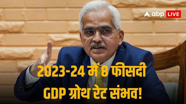 India GDP May Exceed Estimates And Touch 8 Percent In FY24 Says RBI Governor Shaktikanta Das RBI गवर्नर को उम्मीद, मौजूदा वित्त वर्ष में 8% रह सकती है जीडीपी, बोले - कम हो रही महंगाई