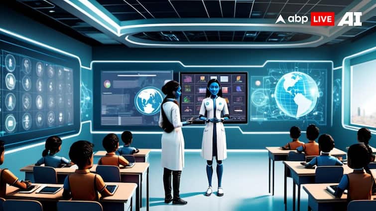 Artificial Intelligence Robot Teacher Teaching in Kerala know full details in hindi AI Teacher: अब स्कूल में भी पढ़ाएगी AI टीचर, भारत में पहली बार होगा ऐसा, कैसे होगी पढ़ाई?