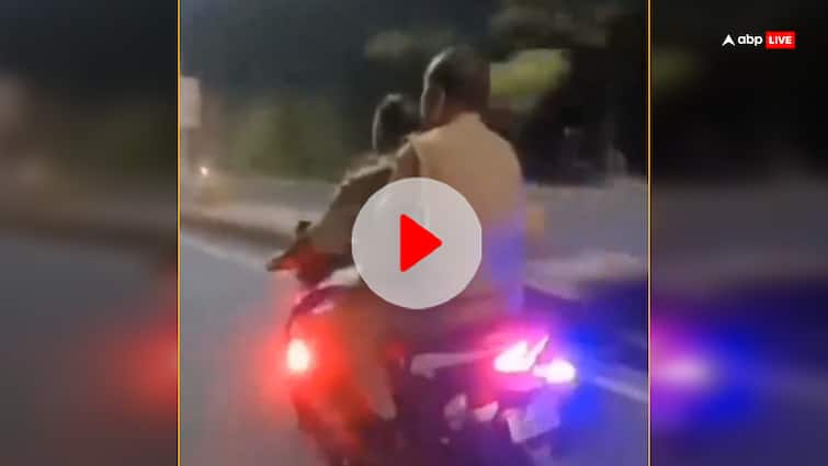 UP Police Men seen without helmet while riding bike video went viral Watch: 'हेलमेट कहां है भैया...', बाइक पर सवार यूपी पुलिस के जवानों से लड़की ने पूछा सवाल, वीडियो वायरल