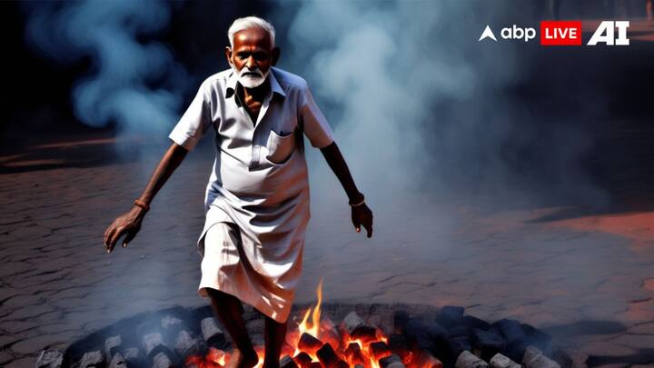 Viral Video Elderly man tortured on suspicion of black magic in Thane made to dance on burning coals Maharashtra Crime News: ठाणे में काला जादू करने के शक में बुजुर्ग पर अत्याचार, जलते कोयलों पर करवाया डांस