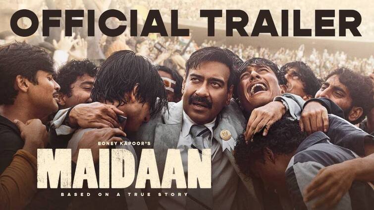 Maidaan Trailer Release Ajay Devgn Amit Sharma Boney K A.R. Rahman  Fresh Lime Films  EID 2024 Maidaan Trailer: நவீன இந்திய கால்பந்தின் சிற்பி ரஹீம் சாப்! அஜய் தேவகனின் ”மைதான்” படத்தின் ட்ரெயிலர் ரிலீஸ்!