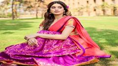 Janhvi Kapoor Pics: જાહ્નવી કપૂરનો સાડી લુક જોઈ ફેન્સને શ્રીદેવીની યાદ આવી, જુઓ સુંદર તસવીરો