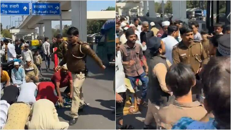 Delhi Police Suspends Cop For ‘Kicking’ Folks Providing Namaz In Inderlok, Locals Protest