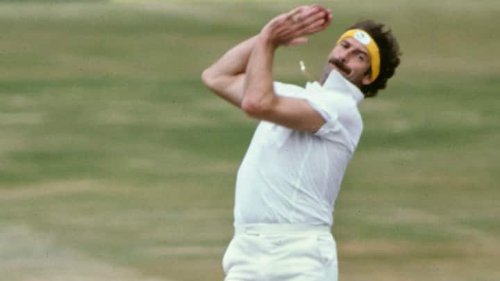 Dennis Lillee, with 355 wickets in 70 matches, is Australia's fifth-highest wicket-taker in Test cricket, displaying a noteworthy average of 23.92. (Image Source: Getty)