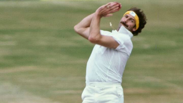 Dennis Lillee, with 355 wickets in 70 matches, is Australia's fifth-highest wicket-taker in Test cricket, displaying a noteworthy average of 23.92. (Image Source: Getty)