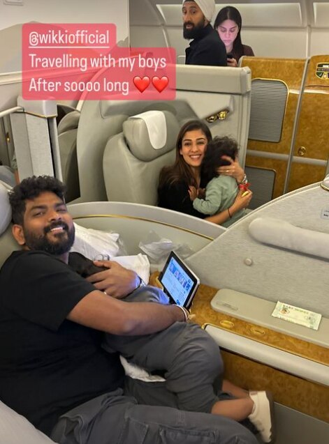Nayanthara And Vignesh Shivan Debunk Divorce Rumours As They Pose With Their Sons During A Trip