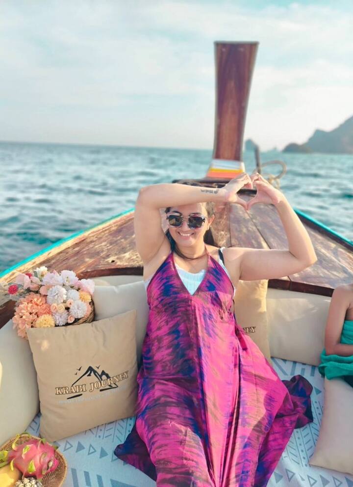 Deepa wife of director Surender Reddy is currently on holiday in ...