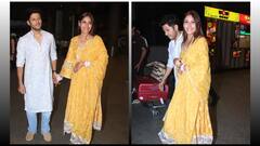 Surbhi-Karan Pics: शादी के बाद पहली पति करण संग स्पॉट हुईं सुरभि चंदना, एक-दूजे का हाथ थामकर न्यूली वेड कपल ने दिए पैपराजी पोज