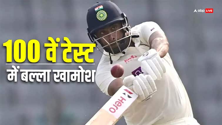 ravichandran ashwin bowled out zero by tom hartley in 100th test match england IND vs ENG: 100वें टेस्ट में नहीं चला 'अन्ना' का जादू, शून्य पर बिखरी गिल्लियां