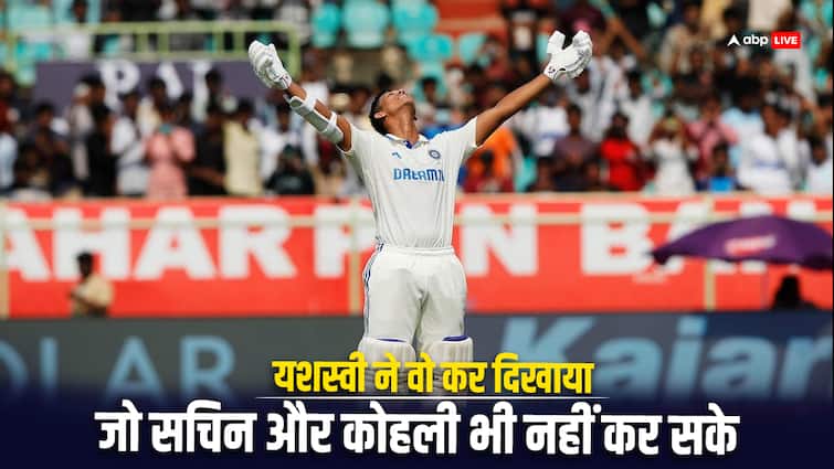 yashasvi jaiswal becomes 2nd indian to score 700 hundred runs in one series most runs in one test series Yashasvi Jaiswal: 22 साल के यशस्वी जायसवाल ने बना डाला बहुत बड़ा रिकॉर्ड, एक सीरीज में 700 रन बनाने वाले बने दूसरे भारतीय