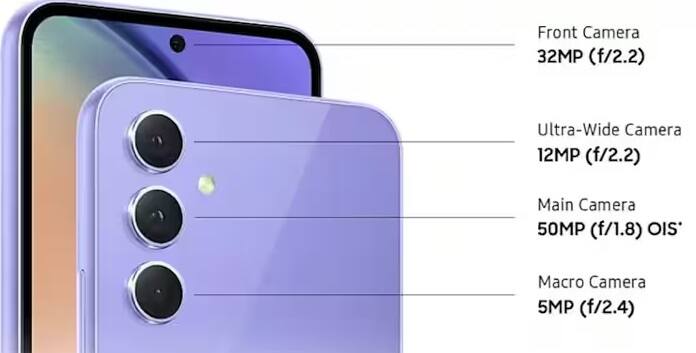 Samsung Galaxy A54 5G: આ સેમસંગ ફોનની કિંમત ઉપર જણાવેલ તમામ ફોન્સ કરતા થોડી વધારે છે, પરંતુ સ્પેસિફિકેશન અને ફીચર્સ જોતા તમે તેને પણ ધ્યાનમાં લઈ શકો છો. આ ફોનમાં 120Hz રિફ્રેશ રેટ, Samsung Exynos 1380 ચિપસેટ, 50MP ટ્રિપલ રિયર કેમેરા, 32MP ફ્રન્ટ કેમેરા, 5000mAh બેટરી અને 25W ફાસ્ટ ચાર્જિંગ સપોર્ટ સાથે 6.4 ઇંચની FHD+ sAMOLED ડિસ્પ્લે છે. આ ફોનની કિંમત 35,350 રૂપિયાથી શરૂ થાય છે.