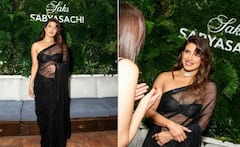 Priyanka chopra: પ્રિયંકા ચોપરાએ બ્લેક ટ્રાન્સપરન્ટ સાડીમાં આપ્યા હોટ પોઝ,તસવીરો વાયરલ