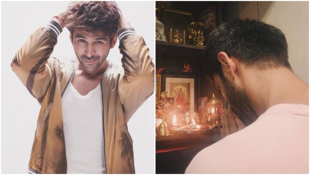 Bhool Bhulaiyaa 3 की शूटिंग हुई शुरू, फिल्म का 'शुभारंभ' करने से पहले कार्तिक आर्यन ने घर के मंदिर में टेका माथा Bhool Bhulaiyaa 3 Shooting Start Kartik Aaryan Confirm Share Picture of praying god at home temple Bhool Bhulaiyaa 3 की शूटिंग हुई शुरू, फिल्म का 'शुभारंभ' करने से पहले कार्तिक आर्यन ने घर के मंदिर में टेका माथा