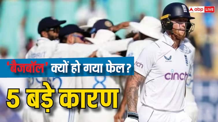 5 reasons bazball did not help england win series against india ind vs eng 5th test dharamshala IND vs ENG: 'बैजबॉल' की खुली पोल, इन 5 कारणों से इंग्लैंड ने भारत के सामने टेके घुटने