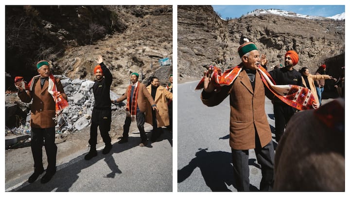 Diljit Dosanjh, who is all geared up for the release of 'Crew', and 'Amar Singh Chamkila', recently visited Kinnaur, Himachal Pradesh, and danced with the locals on folk songs.