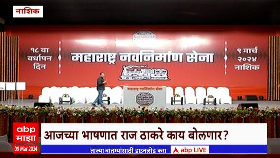 MNS Foundation Day : नाशिकमध्ये साजरा होणार मनसेचा 18 वा वर्धापन दिन