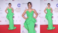 Miss World 2024: मिस वर्ल्ड को जज करने जियो कंन्वेंशन सेंटर पहुंचीं कृति सेनन, शाइनी वन पीस में गजब की लगीं पूजा हेगड़े, देखें तस्वीरें