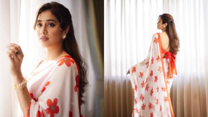 Janhvi Kapoor Photos : நடிகை ஜான்வி கபூரின் லேட்டஸ்ட் ரெட்ரோ லுக் பலரது கவனத்தை ஈர்த்துள்ளது.