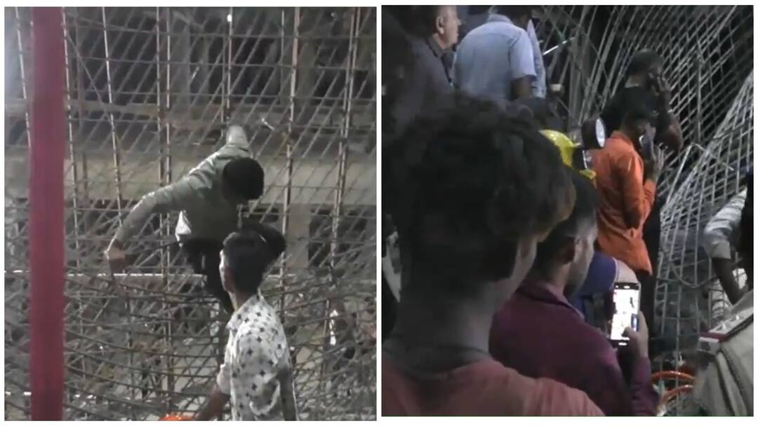 இடிந்து விழுந்த மருத்துவ கல்லூரி மேற்கூரை! இடிபாடுகளில் சிக்கிய தொழிலாளர்கள் - நிலை என்ன?