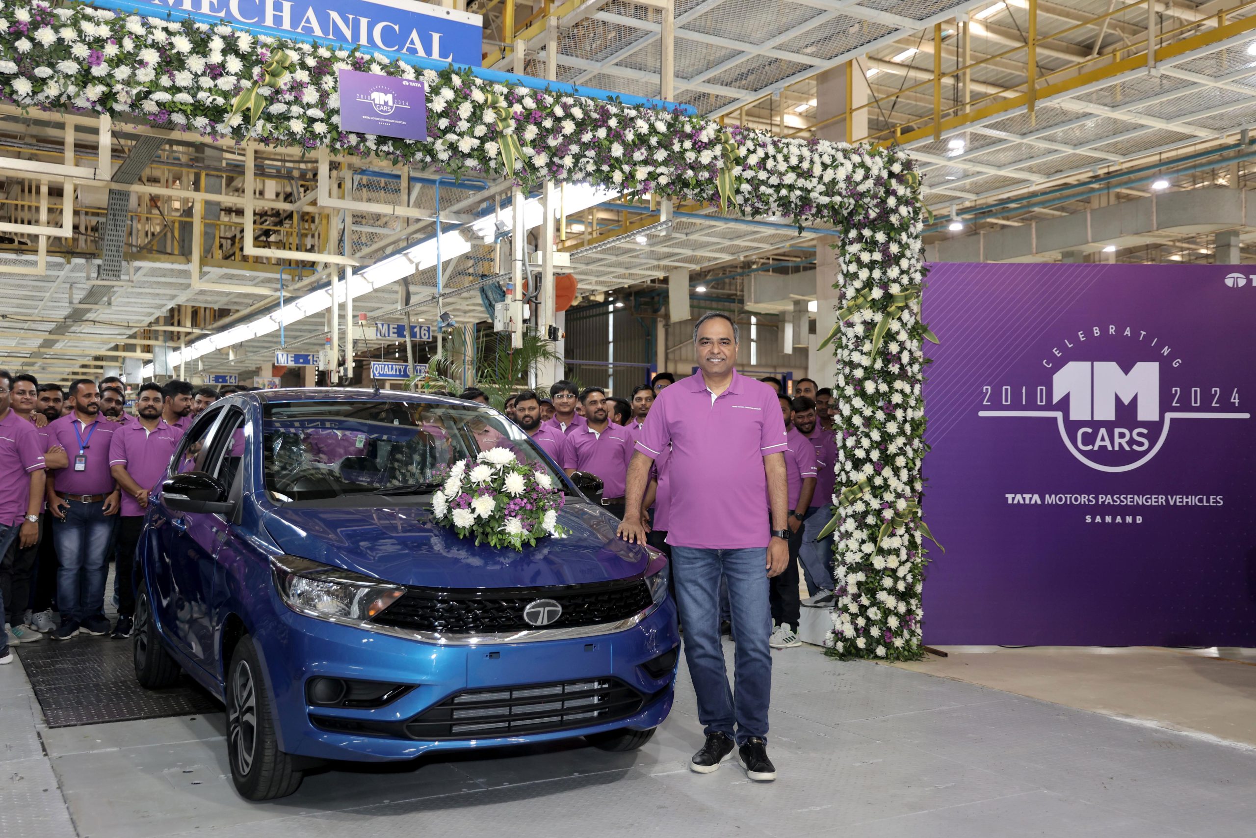 टाटा मोटर्स ने रचा इतिहास, गुजरात की मैन्युफैक्चरिंग यूनिट ने बनाई 1 मिलियन कारें